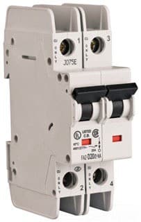Eaton FAZ-D30/2-NA-L Miniature circuit breaker, 2 pole, 30 A, D trip curve, 240 VAC, screw terminals, UL489 Eaton FAZ-D30/2-NA-L Miniature circuit breaker, 2 pole, 30 A, D trip curve, 240 VAC, screw terminals, UL489