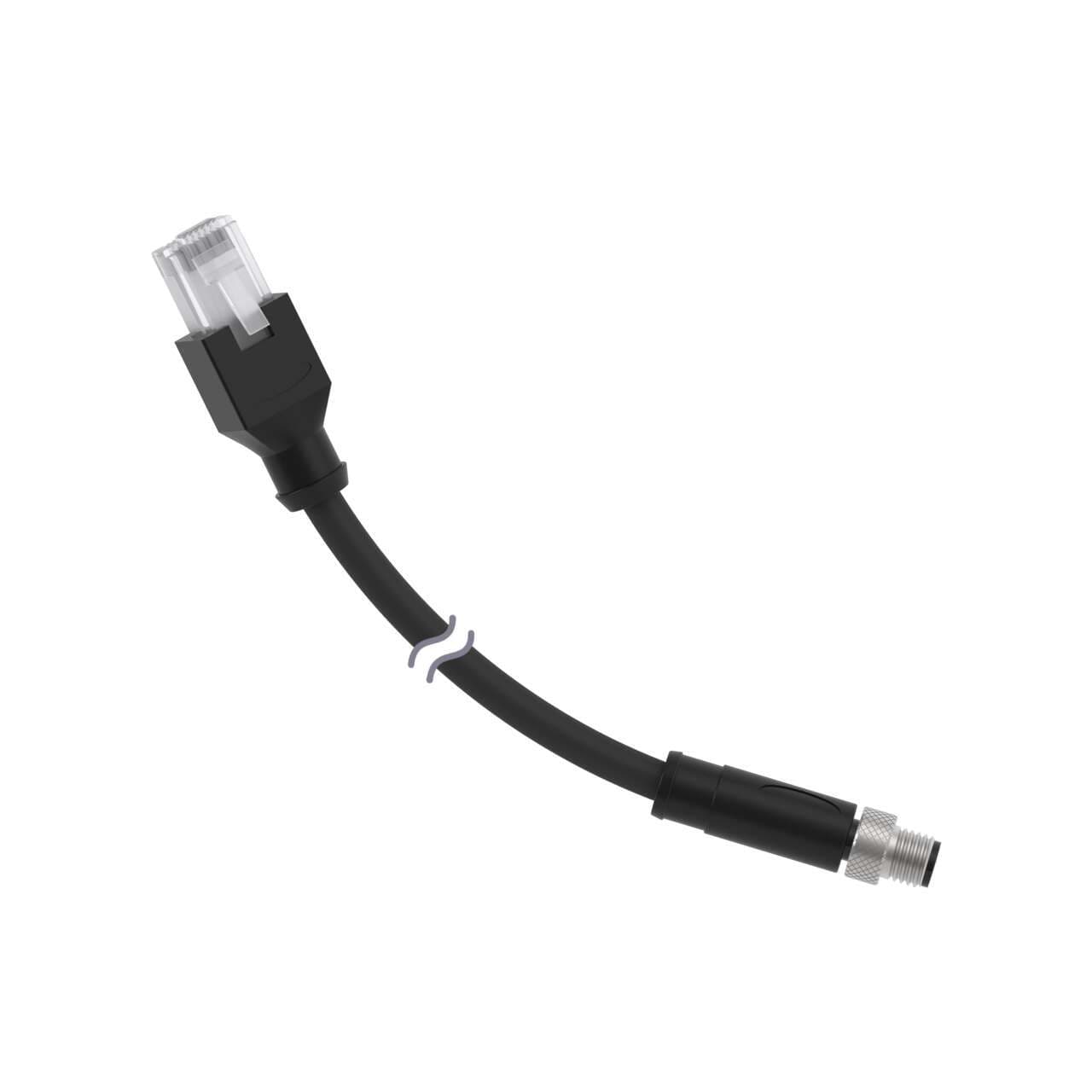 Banner BCD-M8M-RJ45-BK-33.5 Banner BCD-M8M-RJ45-BK-33.5 - M8 to RJ45 Ethernet Cable; 4-pin Male Straight to RJ45; 33.5 m (109.9 ft) Black PVC Jacket; Nickel-Plated Coupling Nut Banner BCD-M8M-RJ45-BK-33.5 Banner BCD-M8M-RJ45-BK-33.5 - M8 to RJ45 Ethernet Cable; 4-pin Male Straight to RJ45; 33.5 m (109.9 ft) Black PVC Jacket; Nickel-Plated Coupling Nut