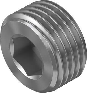 Festo 31785 blanking plug B-1/2-NPT Pneumatic connection, port 1: NPT1/2-14, Materials note: Conforms to RoHS Festo 31785 blanking plug B-1/2-NPT Pneumatic connection, port 1: NPT1/2-14, Materials note: Conforms to RoHS