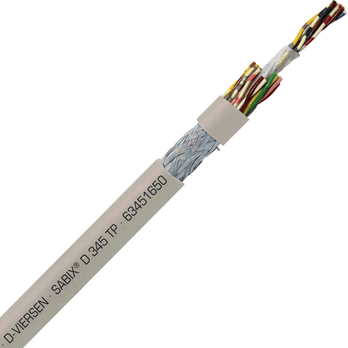 SAB 63451650 SABIX D 345 FRNC TP - 20 AWG/16pr, halogen-free flame retardant paired data cable, CE, RoHS SAB 63451650 SABIX D 345 FRNC TP - 20 AWG/16pr, halogen-free flame retardant paired data cable, CE, RoHS