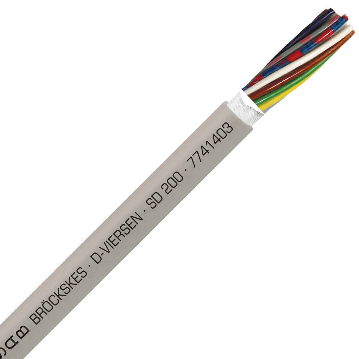 SAB 7741403 SD 200 - 22 AWG/14c, halogen free continuous flex oil resistant data & control cable, CE, RoHS SAB 7741403 SD 200 - 22 AWG/14c, halogen free continuous flex oil resistant data & control cable, CE, RoHS