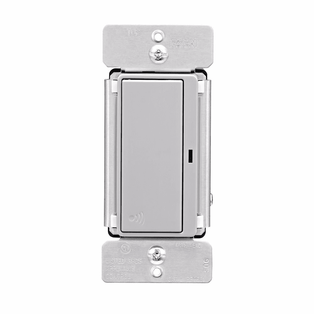Eaton RF9601DGY RF9601DGY Eaton - Eaton Z-Wave plus decorator switch, Power Failure Memory, 15A, 120V, Gray, 60 Hz, LED, CFL, incandescent, MLV, ELV, fluorescent, and halogen, Single-pole, Three-way, Multi-location, Used with RF9517 Eaton RF9601DGY RF9601DGY Eaton - Eaton Z-Wave plus decorator switch, Power Failure Memory, 15A, 120V, Gray, 60 Hz, LED, CFL, incandescent, MLV, ELV, fluorescent, and halogen, Single-pole, Three-way, Multi-location, Used with RF9517