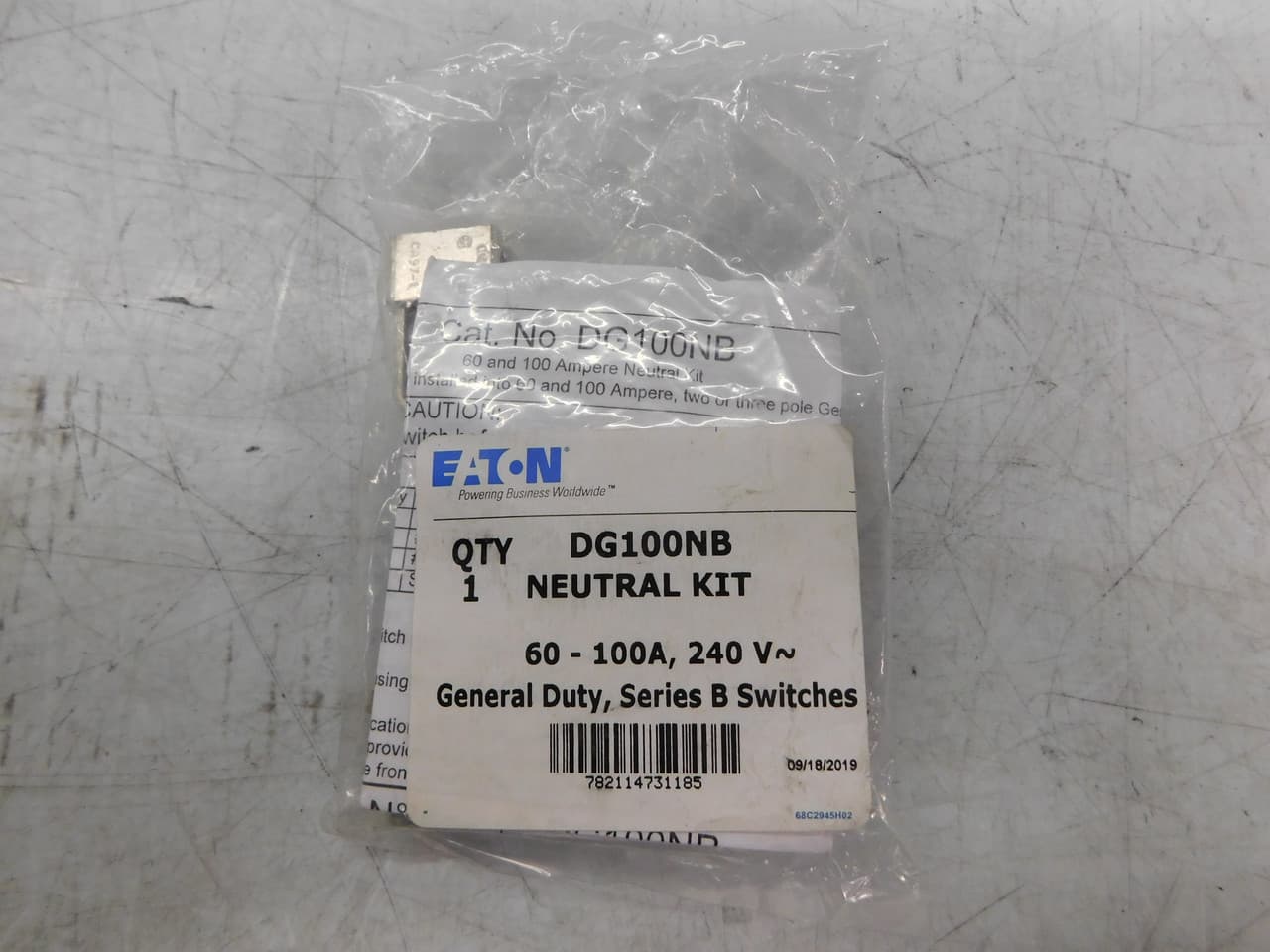 Eaton DG100NB DG100NB Eaton - Eaton safety switch neutral kit,Neutral kit,60-100A,Neutral kit,General duty,60-100A General duty safety switches Eaton DG100NB DG100NB Eaton - Eaton safety switch neutral kit,Neutral kit,60-100A,Neutral kit,General duty,60-100A General duty safety switches