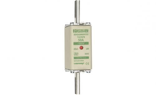 Mersen T227878 NH fuse-link aM, 690VAC, size 0, 50A double indicator/live tags Mersen T227878 NH fuse-link aM, 690VAC, size 0, 50A double indicator/live tags