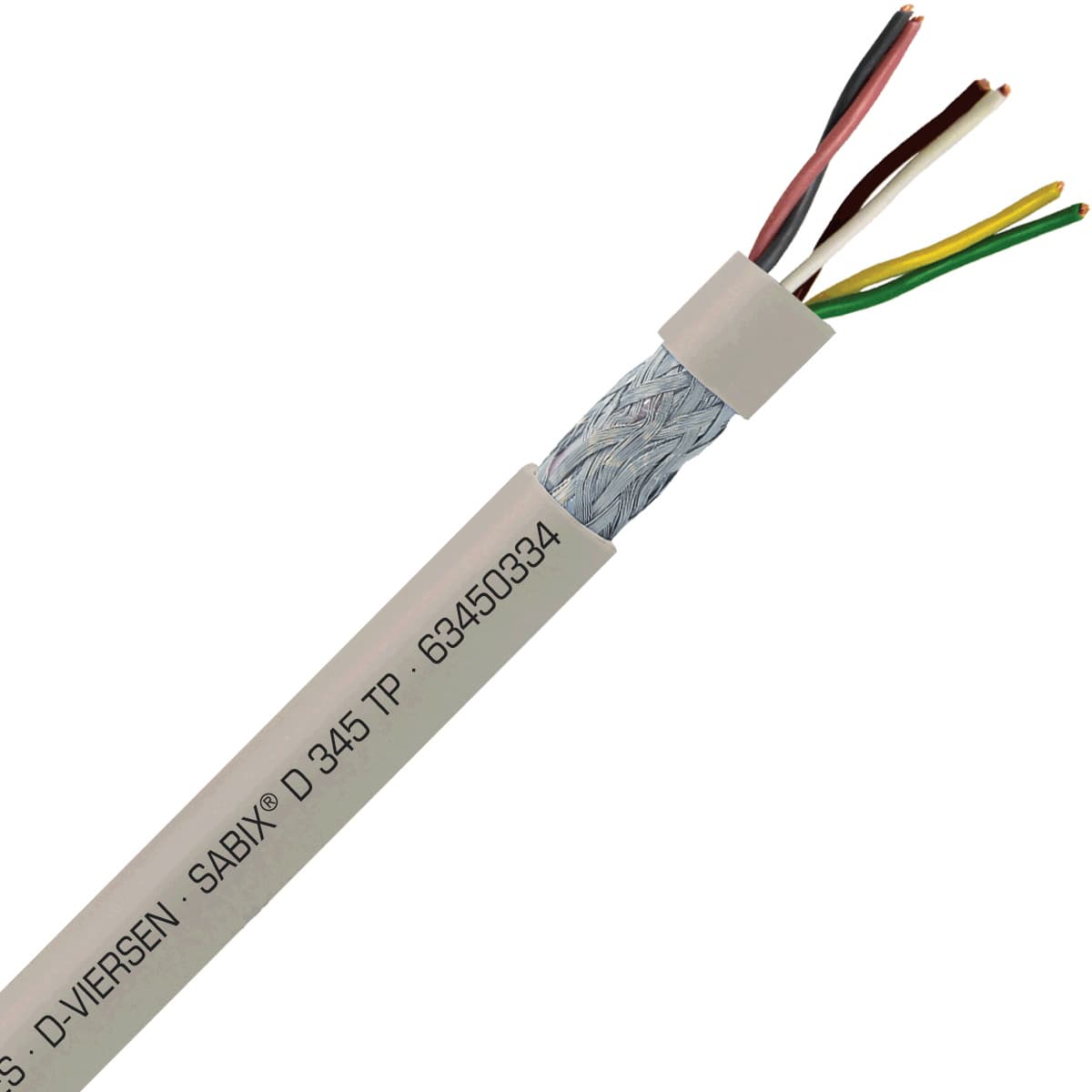 SAB 63450334 SABIX D 345 FRNC TP - 22 AWG/3pr, halogen-free flame retardant paired data cable, CE, RoHS SAB 63450334 SABIX D 345 FRNC TP - 22 AWG/3pr, halogen-free flame retardant paired data cable, CE, RoHS