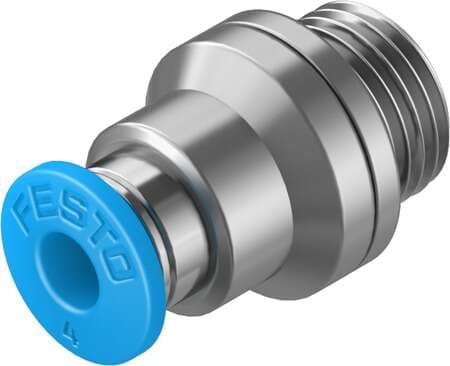 Festo 186106 push-in fitting QS-G1/8-4-I male thread with internal hexagon socket. Size: Standard, Nominal size: 2,6 mm, Type of seal on screw-in stud: Sealing ring, Assembly position: Any, Container size: 10 Festo 186106 push-in fitting QS-G1/8-4-I male thread with internal hexagon socket. Size: Standard, Nominal size: 2,6 mm, Type of seal on screw-in stud: Sealing ring, Assembly position: Any, Container size: 10