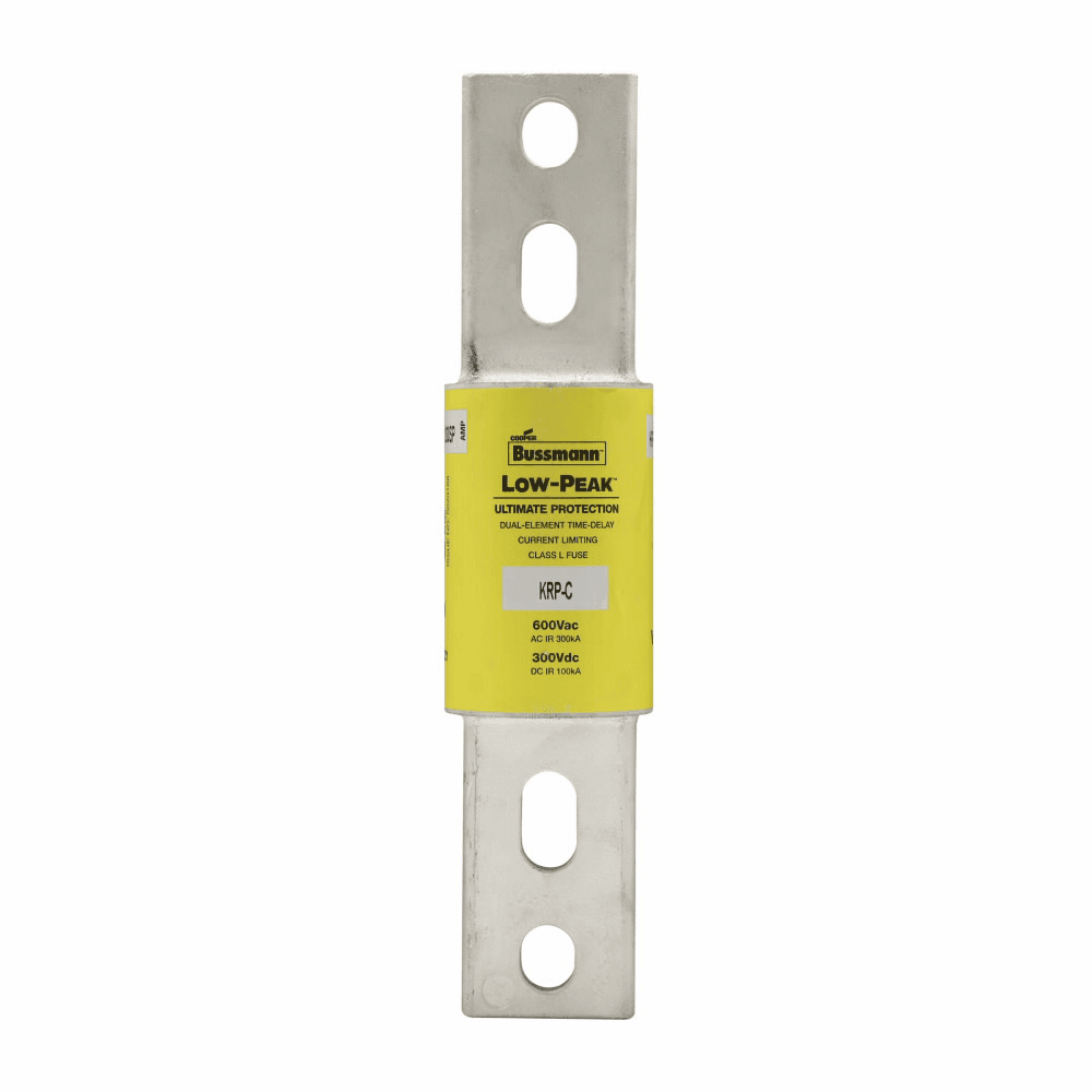 Cooper Bussmann KRP-C-1000SP KRP-C-1000SP Cooper Bussmann - Eaton Bussmann series KRP-C fuse, Current-limiting time-delay fuse, 1000 A, L, Non-indicating, Bolted blade end x bolted blade end, 4 sec at 500%, 300 kAIC at 600 V,100 kAIC Vdc, 600 V, 300 Vdc Cooper Bussmann KRP-C-1000SP KRP-C-1000SP Cooper Bussmann - Eaton Bussmann series KRP-C fuse, Current-limiting time-delay fuse, 1000 A, L, Non-indicating, Bolted blade end x bolted blade end, 4 sec at 500%, 300 kAIC at 600 V,100 kAIC Vdc, 600 V, 300 Vdc