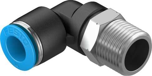 Festo 153052 push-in L-fitting QSL-3/8-10 360° orientable, male thread with external hexagon. Size: Standard, Nominal size: 8,3 mm, Type of seal on screw-in stud: coating, Assembly position: Any, Container size: 10 Festo 153052 push-in L-fitting QSL-3/8-10 360° orientable, male thread with external hexagon. Size: Standard, Nominal size: 8,3 mm, Type of seal on screw-in stud: coating, Assembly position: Any, Container size: 10