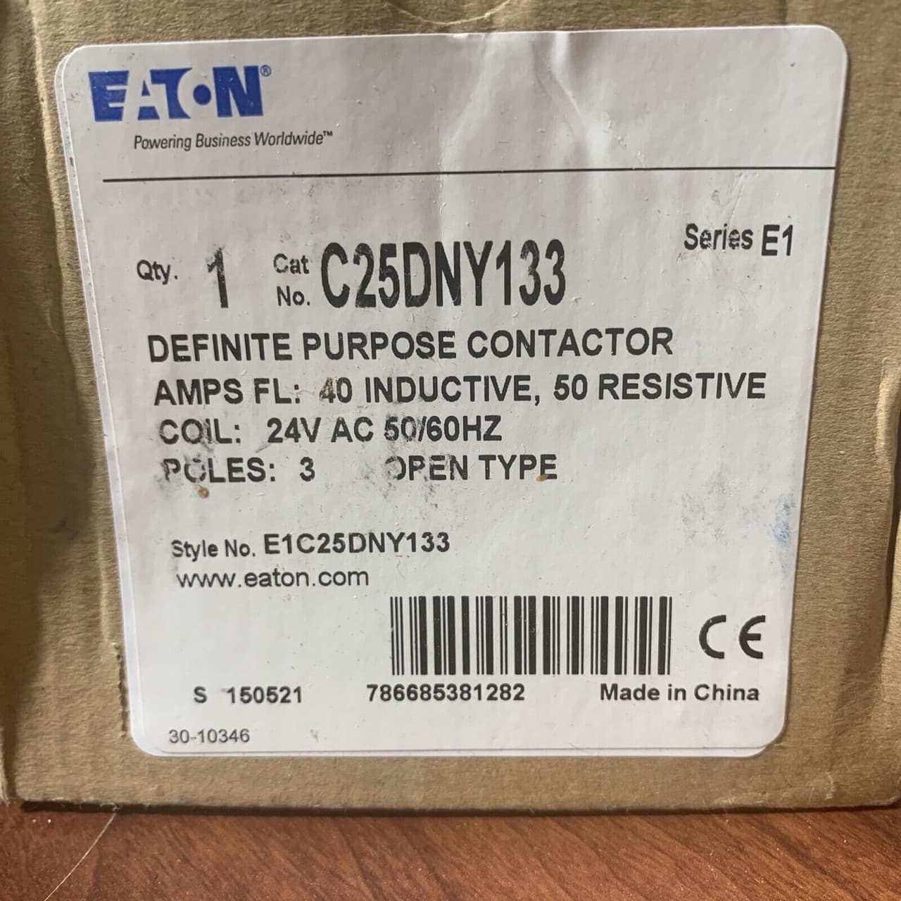 Eaton C25DNY133 Eaton C25DNY133 Definite Purpose Contactors EA Eaton C25DNY133 Eaton C25DNY133 Definite Purpose Contactors EA