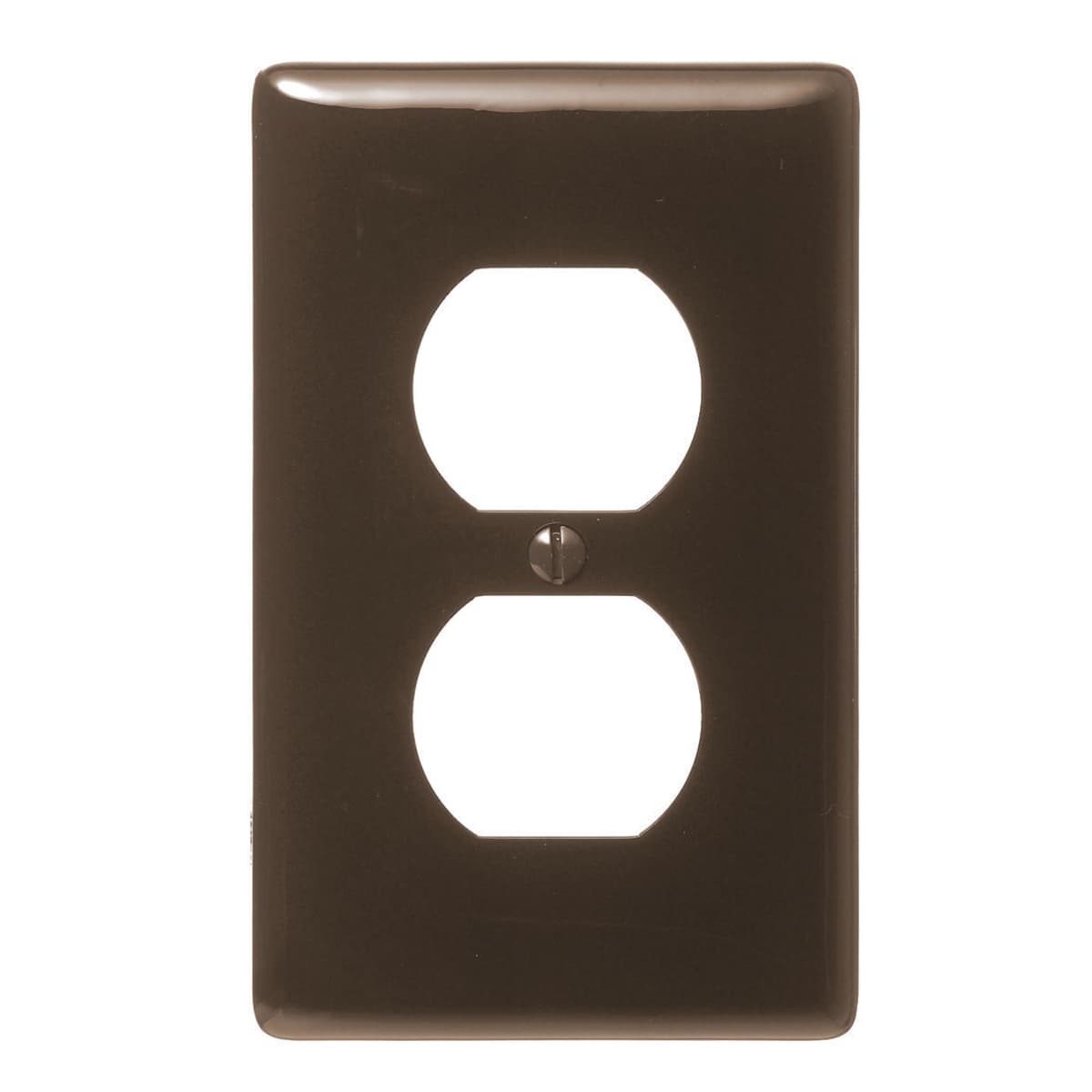 Hubbell NP8 Twist-Lock® Devices, Wallplates, 1-Gang, Accessories for 15 Amp 2 and 3 Wire Devices, Nylon, smooth, Brown ; Used with Duplex Receptacles ; Standard Size is 1/8" larger to give you extra coverage to hide rough box openingsCurved corners for improved aes Hubbell NP8 Twist-Lock® Devices, Wallplates, 1-Gang, Accessories for 15 Amp 2 and 3 Wire Devices, Nylon, smooth, Brown ; Used with Duplex Receptacles ; Standard Size is 1/8" larger to give you extra coverage to hide rough box openingsCurved corners for improved aes
