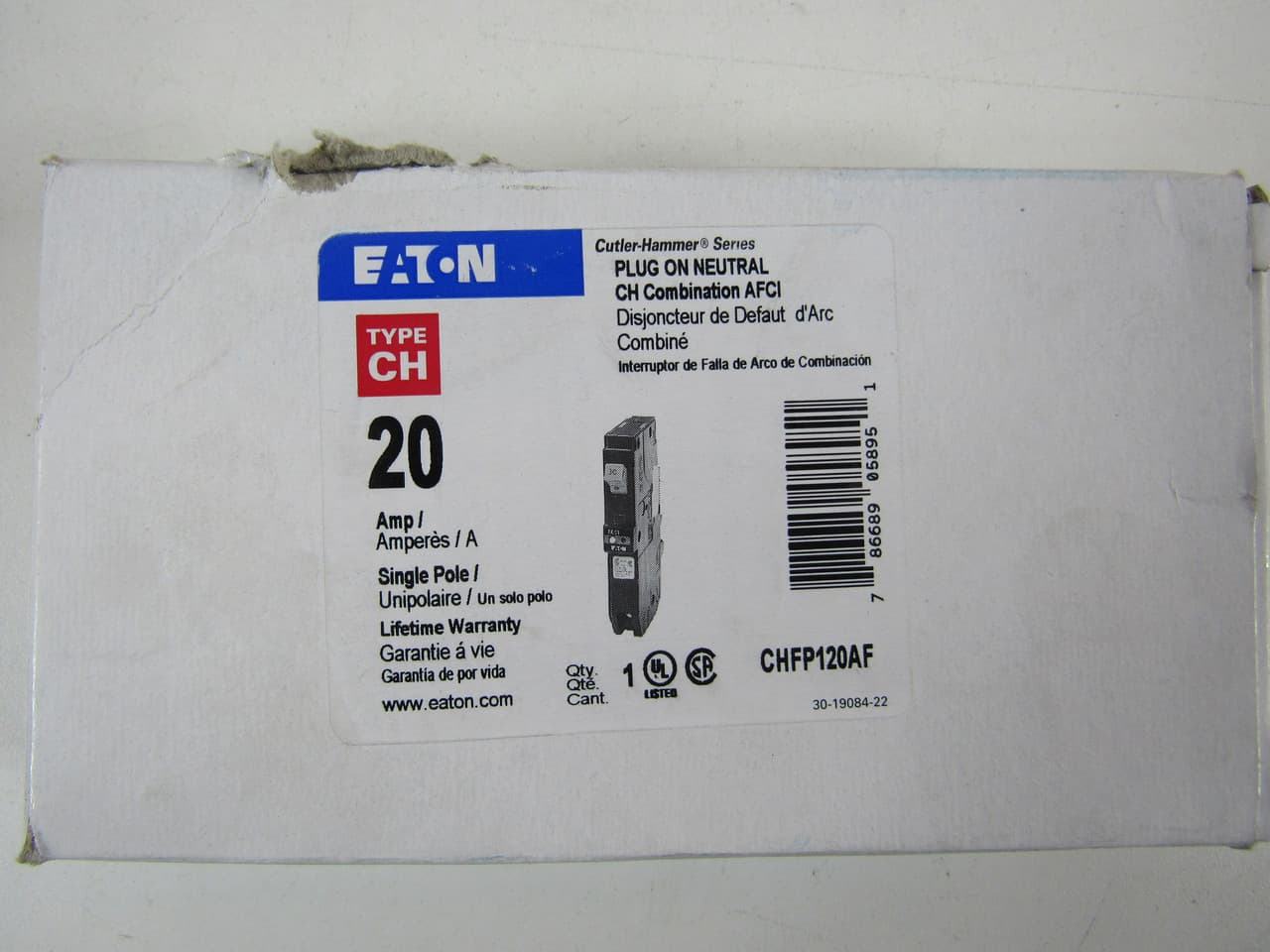 Eaton CHFP120AF CHFP120AF Eaton - Eaton CH AFCI circuit breaker, CH Combo AFCI Breaker, 20A, PON, 10 kAICkAIC, 20A, 10 kAIC , CH Combo AFCI Breaker, 20A, PON, 10 kAICkAIC Eaton CHFP120AF CHFP120AF Eaton - Eaton CH AFCI circuit breaker, CH Combo AFCI Breaker, 20A, PON, 10 kAICkAIC, 20A, 10 kAIC , CH Combo AFCI Breaker, 20A, PON, 10 kAICkAIC