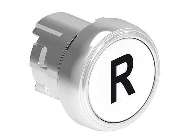 Lovato Electric LPSB1178 LPSB1178 Lovato - Pushbutton actuator, spring return, with symbol dia: 22mm Platinum series metal, flush, R/White Lovato Electric LPSB1178 LPSB1178 Lovato - Pushbutton actuator, spring return, with symbol dia: 22mm Platinum series metal, flush, R/White