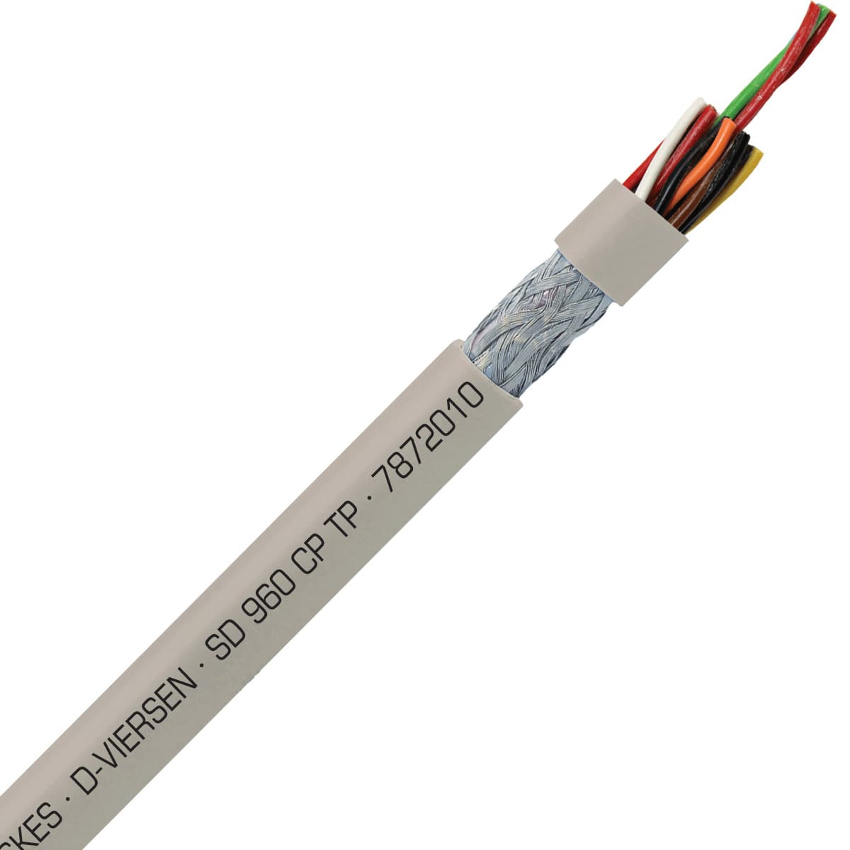 SAB 7872010 SD 960 CP TP - 20 AWG/10 pr, shielded oil resistant continuous flex paired data cable, UL, CSA, CE, RoHS SAB 7872010 SD 960 CP TP - 20 AWG/10 pr, shielded oil resistant continuous flex paired data cable, UL, CSA, CE, RoHS