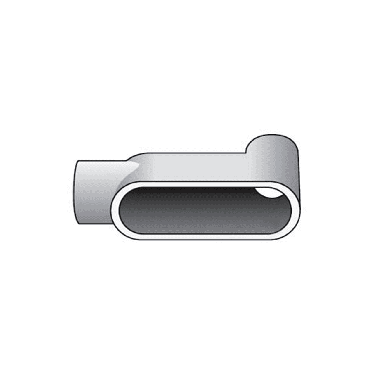 Thomas & Betts LB67 2" Hub, Zinc Plated, Acrylic Epoxy Coated, Iron Alloy, Form 7, 2-Hub, Threaded Installation, Back Opening, LB-Type Thomas & Betts LB67 2" Hub, Zinc Plated, Acrylic Epoxy Coated, Iron Alloy, Form 7, 2-Hub, Threaded Installation, Back Opening, LB-Type