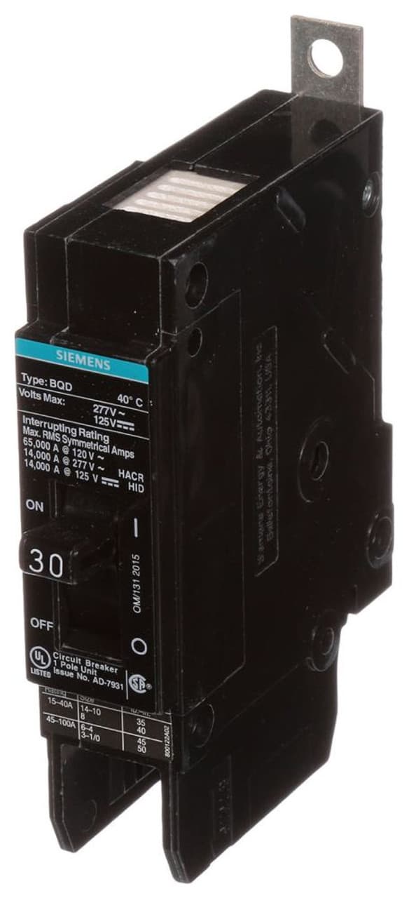 Siemens BQD130 Siemens BQD130 Miniature Circuit Breakers (MCBs) 30A 277V Siemens BQD130 Siemens BQD130 Miniature Circuit Breakers (MCBs) 30A 277V
