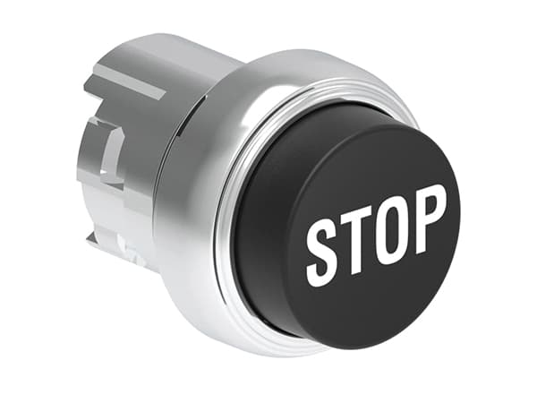 Lovato Electric LPSB2132 LPSB2132 Lovato - Pushbutton actuator, spring return, with symbol dia: 22mm Platinum series metal, extended, STOP/Black Lovato Electric LPSB2132 LPSB2132 Lovato - Pushbutton actuator, spring return, with symbol dia: 22mm Platinum series metal, extended, STOP/Black