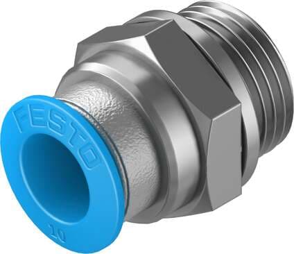 Festo 186102 push-in fitting QS-G3/8-10 male thread with external hexagon. Size: Standard, Nominal size: 9 mm, Type of seal on screw-in stud: Sealing ring, Assembly position: Any, Container size: 10 Festo 186102 push-in fitting QS-G3/8-10 male thread with external hexagon. Size: Standard, Nominal size: 9 mm, Type of seal on screw-in stud: Sealing ring, Assembly position: Any, Container size: 10
