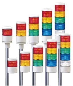 Patlite LES-402AW-RYGB 50mm 4-Tier LED Signal Tower, AC/DC24V, Continuous Only, Direct Mount Discontinued Patlite LES-402AW-RYGB 50mm 4-Tier LED Signal Tower, AC/DC24V, Continuous Only, Direct Mount Discontinued