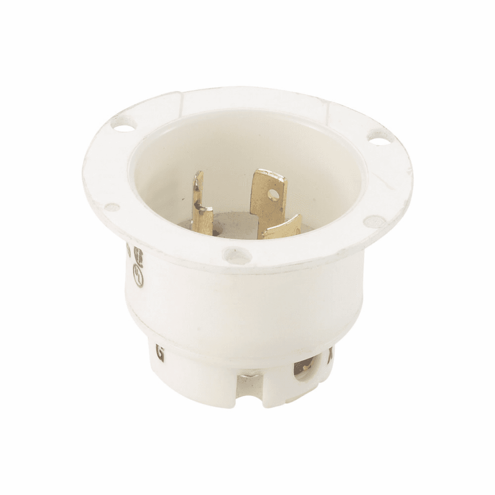 Eaton CWL920FI CWL920FI Eaton - Eaton auto grip locking flanged inlet, #14-8 AWG, 20A, Industrial, 600V, Back wiring, White, L9-20, Two-pole, Three-wire, Nylon, -40° to 60°C Eaton CWL920FI CWL920FI Eaton - Eaton auto grip locking flanged inlet, #14-8 AWG, 20A, Industrial, 600V, Back wiring, White, L9-20, Two-pole, Three-wire, Nylon, -40° to 60°C
