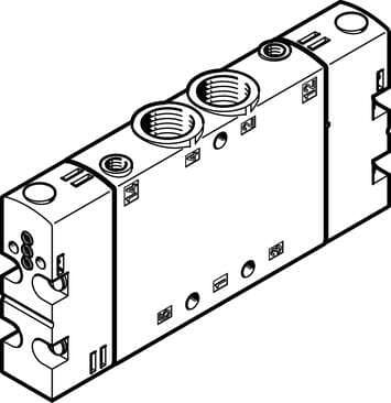 Festo 550156 basic valve CPE18-P1-5JS-1/4 Very compact assembly, with CNOMO interface. Valve function: 5/2 bistable, Type of actuation: Via pilot interface to ISO 15218, Width: 18 mm, Standard nominal flow rate: 1500 l/min, Operating pressure: -0,9 - 10 bar Festo 550156 basic valve CPE18-P1-5JS-1/4 Very compact assembly, with CNOMO interface. Valve function: 5/2 bistable, Type of actuation: Via pilot interface to ISO 15218, Width: 18 mm, Standard nominal flow rate: 1500 l/min, Operating pressure: -0,9 - 10 bar