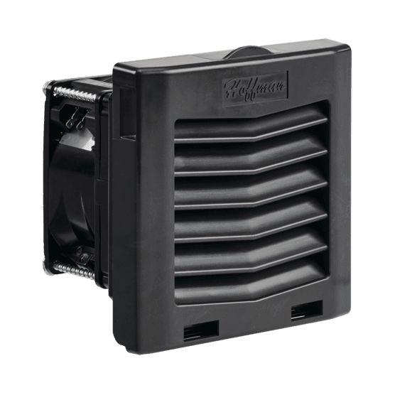 Hoffman HF0448413 HF04 Side-Mount Filter Fan, 48V, 21 CFM, Black Hoffman HF0448413 HF04 Side-Mount Filter Fan, 48V, 21 CFM, Black
