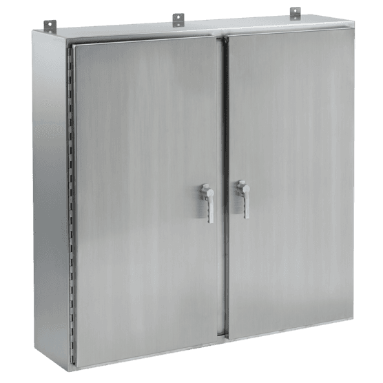 Hoffman A30H6010WFSSLP3PT Wallmount, 2 Door, 3 Point Latch, Type 4X, 30x60x10, SS 304 Hoffman A30H6010WFSSLP3PT Wallmount, 2 Door, 3 Point Latch, Type 4X, 30x60x10, SS 304