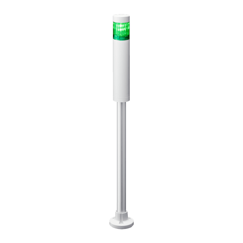 Patlite LR4-1M2PJNW-G 40mm, 1-tier Signal Tower, 100-240V AC, Pole Mount with Circular Bracket and Cable, No Flashing/Buzzer, Off-white body, Green LED Module Patlite LR4-1M2PJNW-G 40mm, 1-tier Signal Tower, 100-240V AC, Pole Mount with Circular Bracket and Cable, No Flashing/Buzzer, Off-white body, Green LED Module