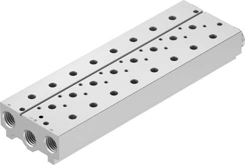 Festo 8026382 manifold block VABM-B10-30S-G12-7 Grid dimension: 32 mm, Assembly position: Any, Max. number of valve positions: 7, Corrosion resistance classification CRC: 2 - Moderate corrosion stress, Product weight: 2030 g Festo 8026382 manifold block VABM-B10-30S-G12-7 Grid dimension: 32 mm, Assembly position: Any, Max. number of valve positions: 7, Corrosion resistance classification CRC: 2 - Moderate corrosion stress, Product weight: 2030 g