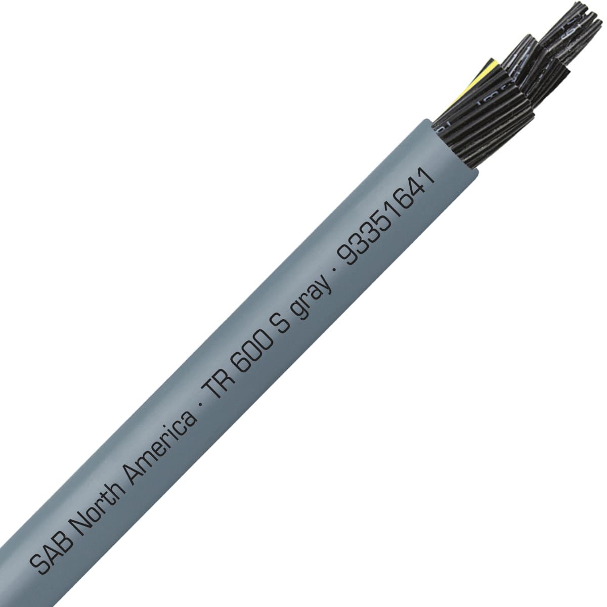 SAB 93351641 TR 600 S gray - 16 AWG/41c, oil resistant flexible exposed run tray cable, UL, CSA, WTTC, NFPA 79, CE, RoHS SAB 93351641 TR 600 S gray - 16 AWG/41c, oil resistant flexible exposed run tray cable, UL, CSA, WTTC, NFPA 79, CE, RoHS