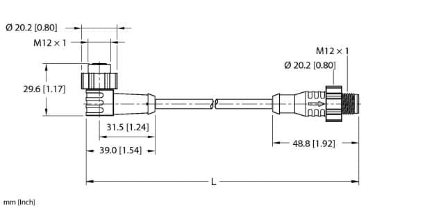 EKW7T-ESRT-A4.400-GC2K-0.5/DEMO Part Image. Manufactured by Turck.
