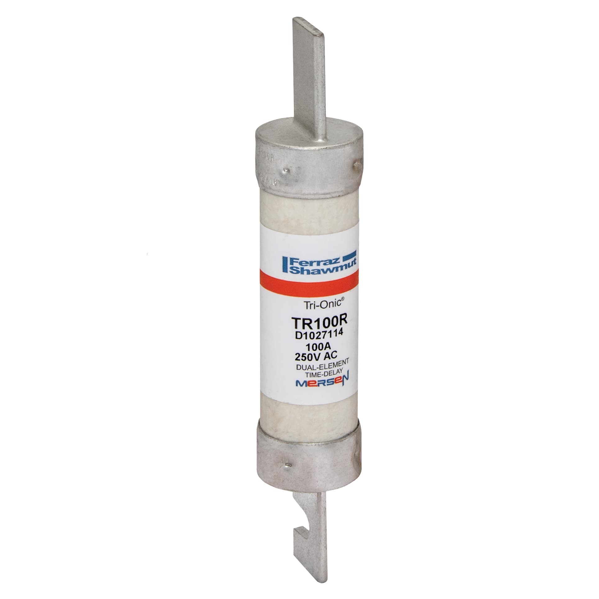Mersen TR100R TR100R Mersen - Fuse TR-R - Class RK5 - Time-Delay 250VAC 250VDC 100A Blade Tri-Onic® Mersen TR100R TR100R Mersen - Fuse TR-R - Class RK5 - Time-Delay 250VAC 250VDC 100A Blade Tri-Onic®