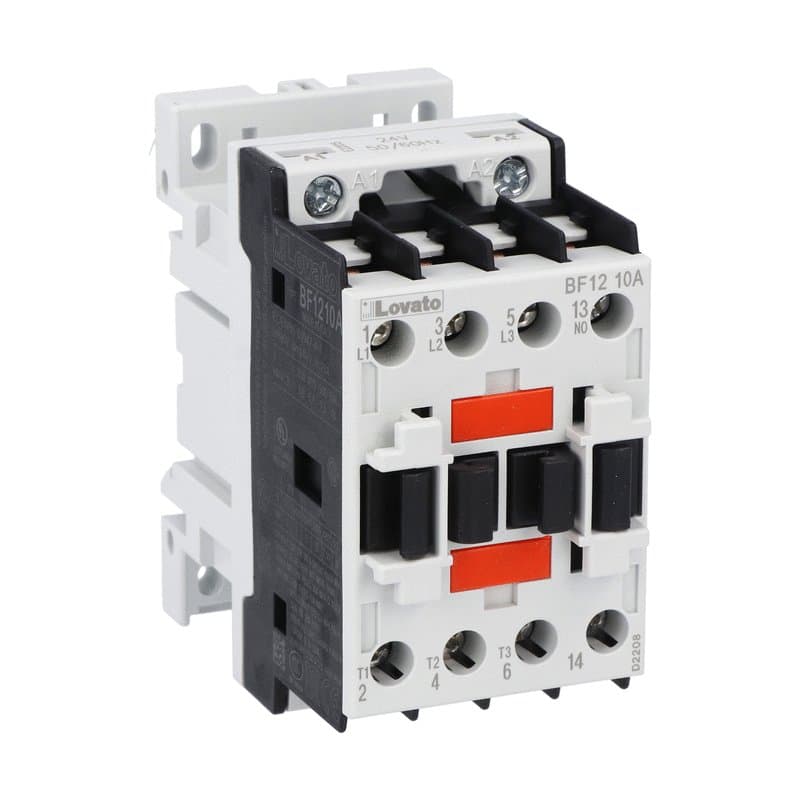 Lovato Electric BF1210A042 BF1210A042 Lovato - Three-pole contactor, IEC operating current Ie (AC3) = 12A, AC coil 50/60Hz, 42VAC, 1NO auxiliary contact Lovato Electric BF1210A042 BF1210A042 Lovato - Three-pole contactor, IEC operating current Ie (AC3) = 12A, AC coil 50/60Hz, 42VAC, 1NO auxiliary contact