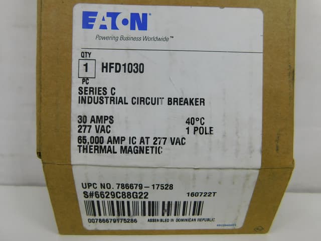 HFD1030 Part Image. Manufactured by Eaton.