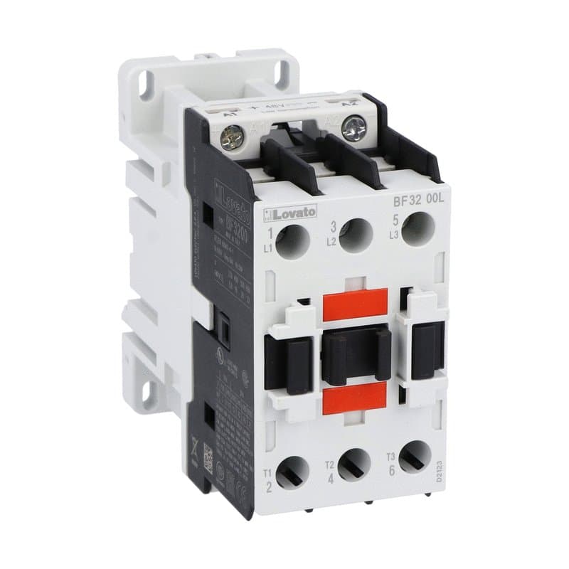 Lovato Electric BF3200L048 BF3200L048 Lovato - Three-pole contactor, IEC operating current Ie (AC3) = 32A, DC coil low consumption, 48VDC Lovato Electric BF3200L048 BF3200L048 Lovato - Three-pole contactor, IEC operating current Ie (AC3) = 32A, DC coil low consumption, 48VDC