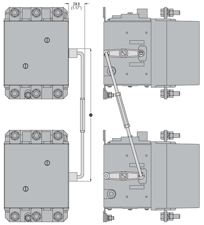 Lovato Electric 11G3564 11G3564 Lovato - Mechanical interlock, for B... series contactors, one on top of other Lovato Electric 11G3564 11G3564 Lovato - Mechanical interlock, for B... series contactors, one on top of other