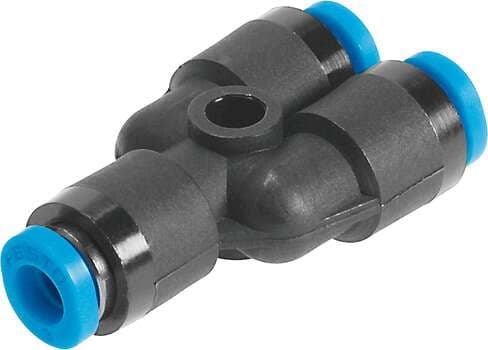 Festo 133037 push-in Y-connector QSMY-2 Size: Mini, Nominal size: 0,9 mm, Type of seal on screw-in stud: Sealing ring, Assembly position: Any, Container size: 10 Festo 133037 push-in Y-connector QSMY-2 Size: Mini, Nominal size: 0,9 mm, Type of seal on screw-in stud: Sealing ring, Assembly position: Any, Container size: 10