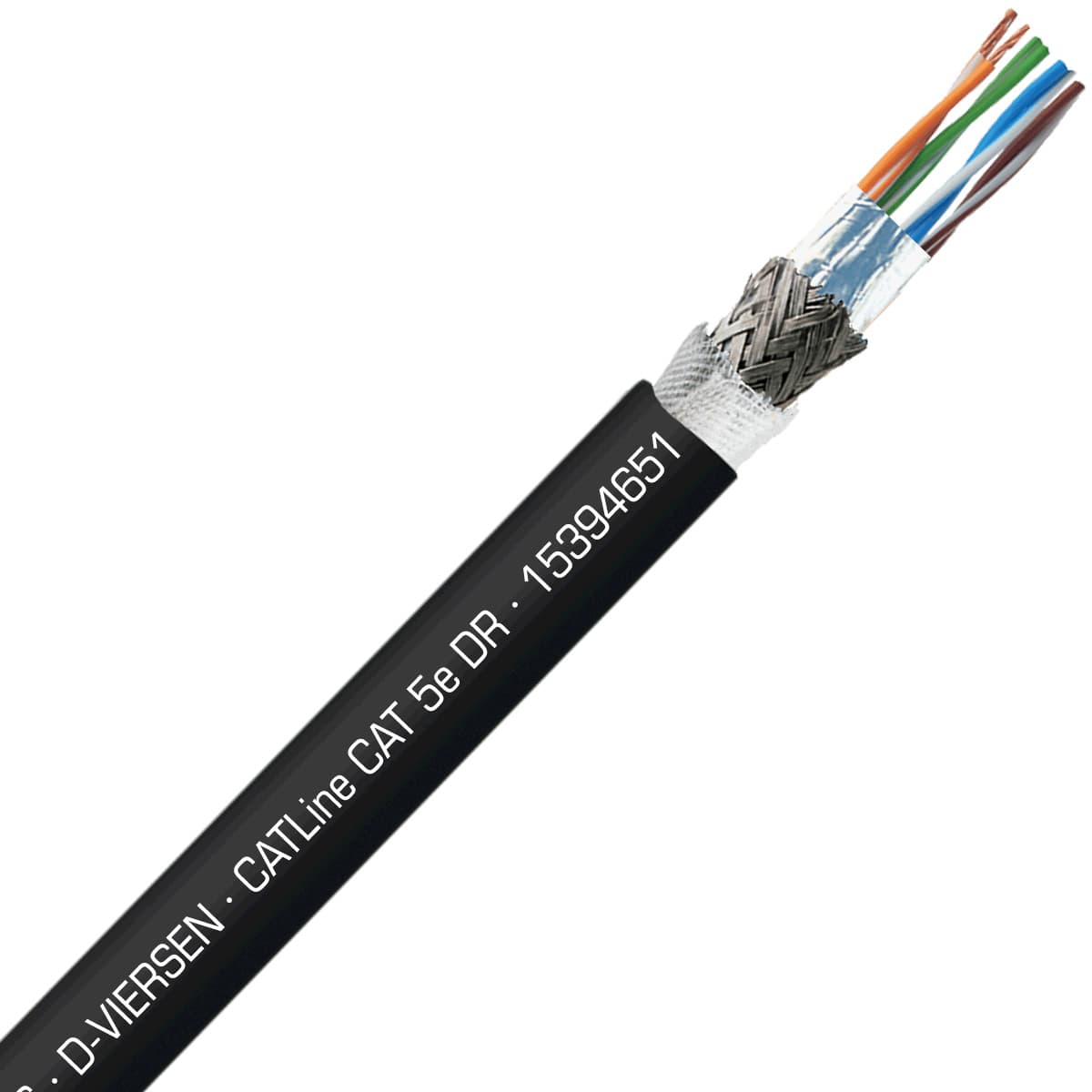 SAB 15394651 CATLine CAT 5e DR - 26 AWG/4pr, shielded halogen-free outdoor reeling CAT 6A reeling ethernet cable, CE, RoHS SAB 15394651 CATLine CAT 5e DR - 26 AWG/4pr, shielded halogen-free outdoor reeling CAT 6A reeling ethernet cable, CE, RoHS