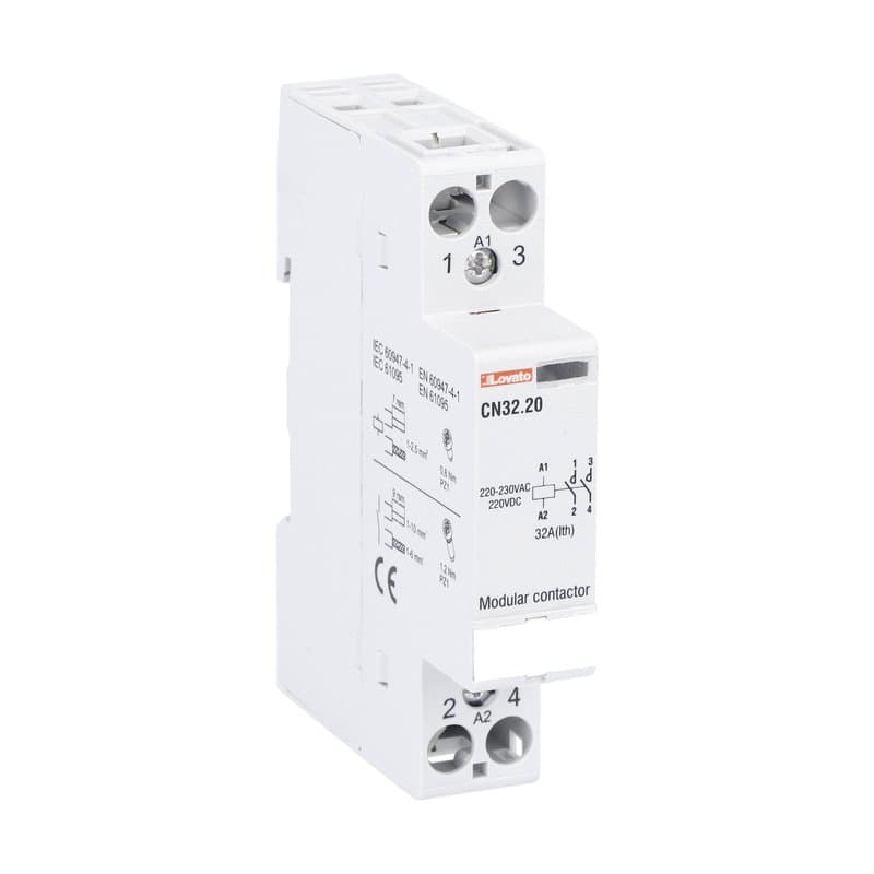 Lovato Electric CN3220220 CN3220220 Lovato - Modular contactor, one or two-pole, 32A AC1, 220...230VAC (2NO) Lovato Electric CN3220220 CN3220220 Lovato - Modular contactor, one or two-pole, 32A AC1, 220...230VAC (2NO)