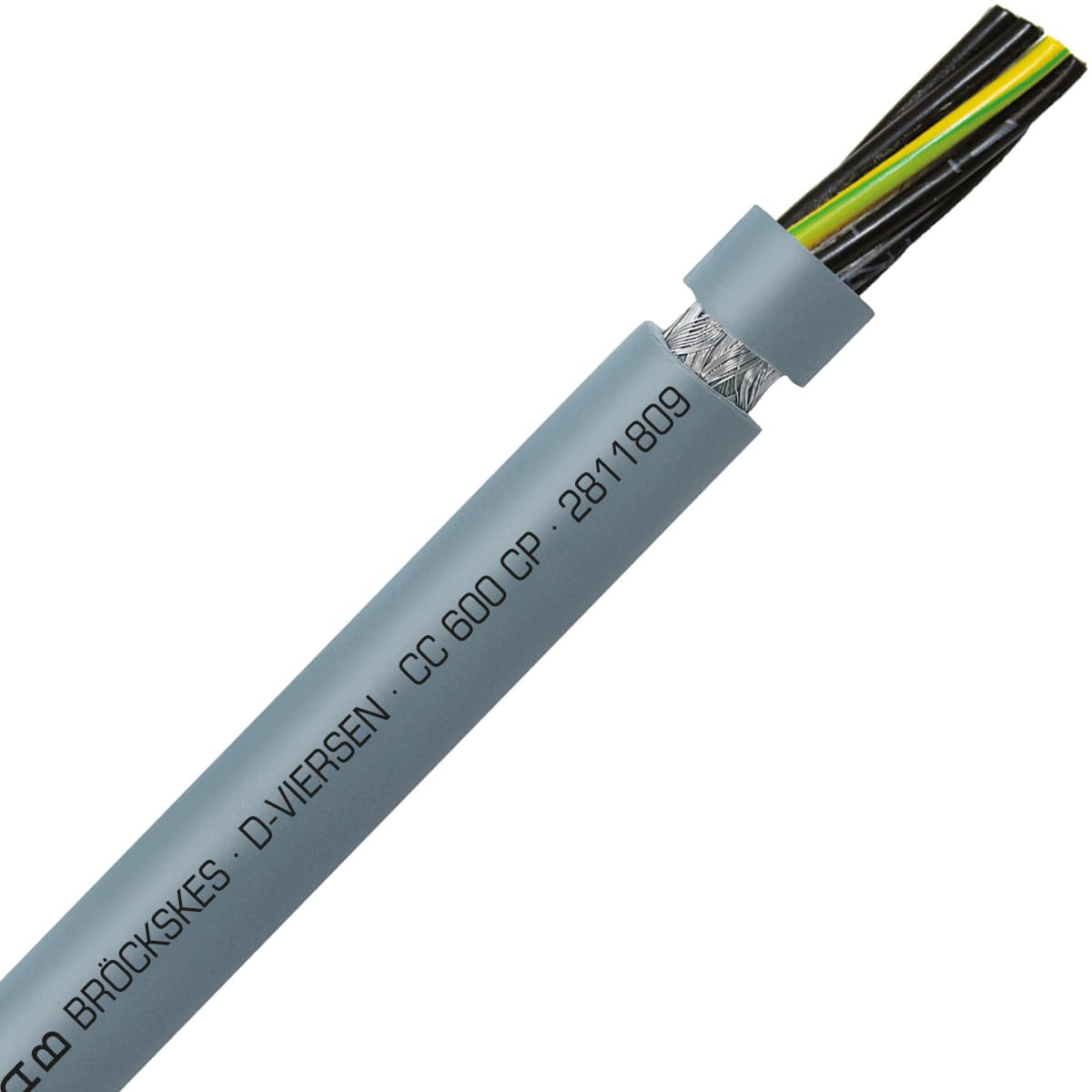 SAB 2811809 CC 600 CP - 18 AWG/9c, shielded oil resistant PUR flexible control cable, 600V, UL, CSA, CE, RoHS SAB 2811809 CC 600 CP - 18 AWG/9c, shielded oil resistant PUR flexible control cable, 600V, UL, CSA, CE, RoHS