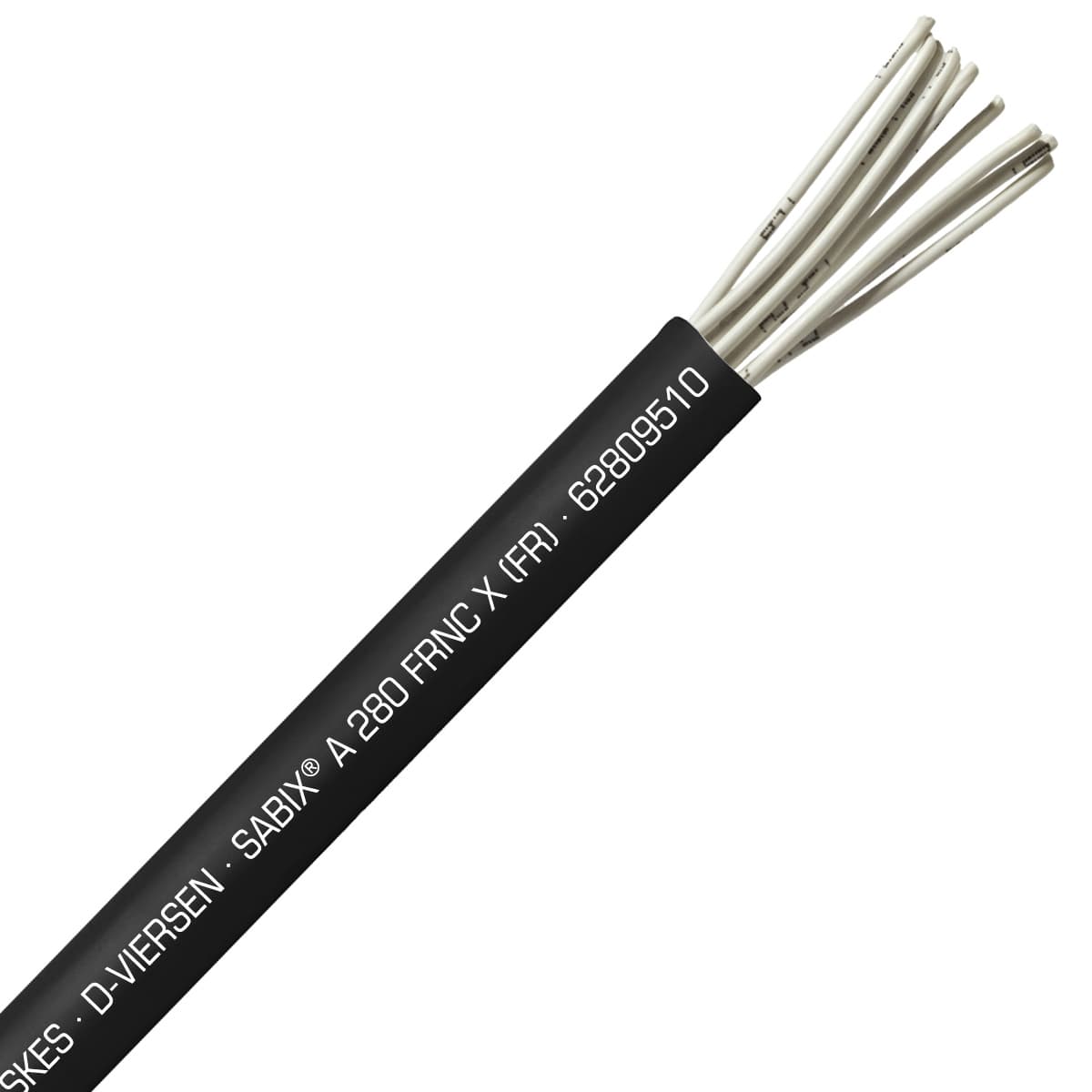 SAB 62809510 SABIX A 280 FRNC X (FR) -20 AWG/10c, halogen-free fire resistant control cable, CE, RoHS SAB 62809510 SABIX A 280 FRNC X (FR) -20 AWG/10c, halogen-free fire resistant control cable, CE, RoHS