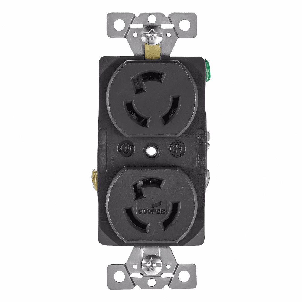 Eaton 4700 4700 Eaton - Eaton safety grip locking receptacle, #14-10 AWG, 15A, Industrial, 125V, Back and side wiring, Black, Brass, Duplex, L5-15, Two-pole, Three-wire, Glass-filled nylon Eaton 4700 4700 Eaton - Eaton safety grip locking receptacle, #14-10 AWG, 15A, Industrial, 125V, Back and side wiring, Black, Brass, Duplex, L5-15, Two-pole, Three-wire, Glass-filled nylon