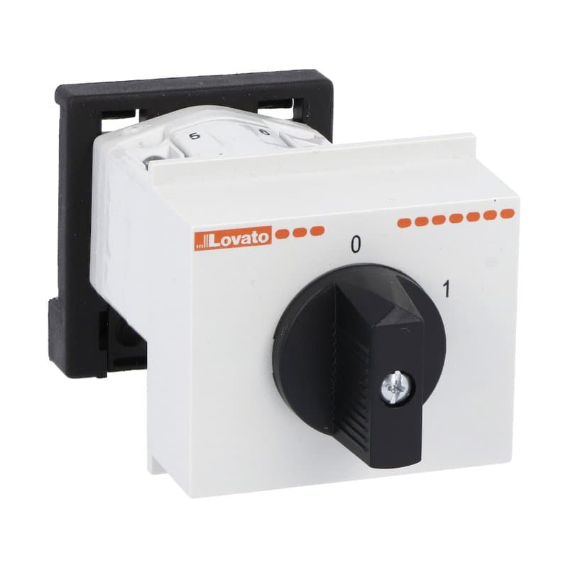 Lovato Electric GF2092O48 GF2092O48 Lovato - Rotary cam switch GF series, ON-OFF switch 4 poles 20A, modular service cover for 35mm DIN reail mounting with black handle, front plate 45X54mm Lovato Electric GF2092O48 GF2092O48 Lovato - Rotary cam switch GF series, ON-OFF switch 4 poles 20A, modular service cover for 35mm DIN reail mounting with black handle, front plate 45X54mm