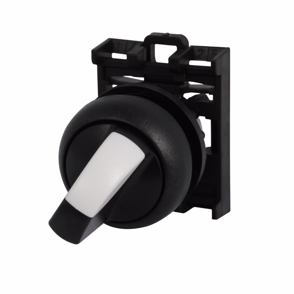 Eaton M22S-WK M22S-WK Eaton - Eaton M22 modular pushbutton, M22 Modular Selector Switch Operator, 22.5 mm, Knob, Momentary, Non-illuminated, Bezel: Black, Button: Black, IP66, NEMA 4X, 13, Two-position, 100,000 Operations Eaton M22S-WK M22S-WK Eaton - Eaton M22 modular pushbutton, M22 Modular Selector Switch Operator, 22.5 mm, Knob, Momentary, Non-illuminated, Bezel: Black, Button: Black, IP66, NEMA 4X, 13, Two-position, 100,000 Operations