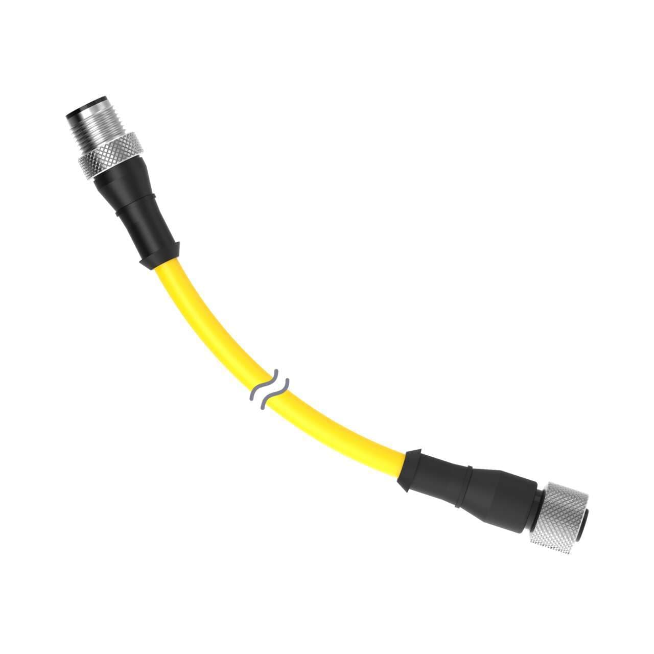 Banner DEE2R-515D Cordset: Double Ended M12; 5-pin Straight Female; 5-pin Straight Male; 4.57 m 5x22 Yellow PVC Jacket; Nickel-Plated Brass Coupling Nuts Banner DEE2R-515D Cordset: Double Ended M12; 5-pin Straight Female; 5-pin Straight Male; 4.57 m 5x22 Yellow PVC Jacket; Nickel-Plated Brass Coupling Nuts