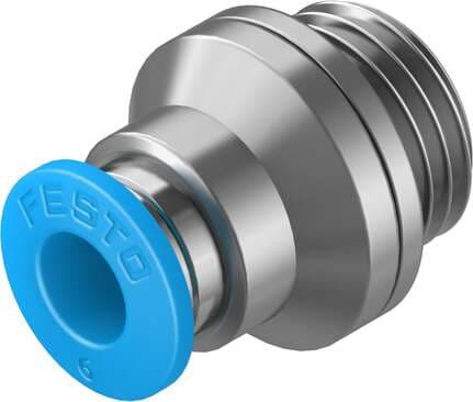 Festo 186108 push-in fitting QS-G1/4-6-I male thread with internal hexagon socket. Size: Standard, Nominal size: 4,2 mm, Type of seal on screw-in stud: Sealing ring, Assembly position: Any, Container size: 10 Festo 186108 push-in fitting QS-G1/4-6-I male thread with internal hexagon socket. Size: Standard, Nominal size: 4,2 mm, Type of seal on screw-in stud: Sealing ring, Assembly position: Any, Container size: 10