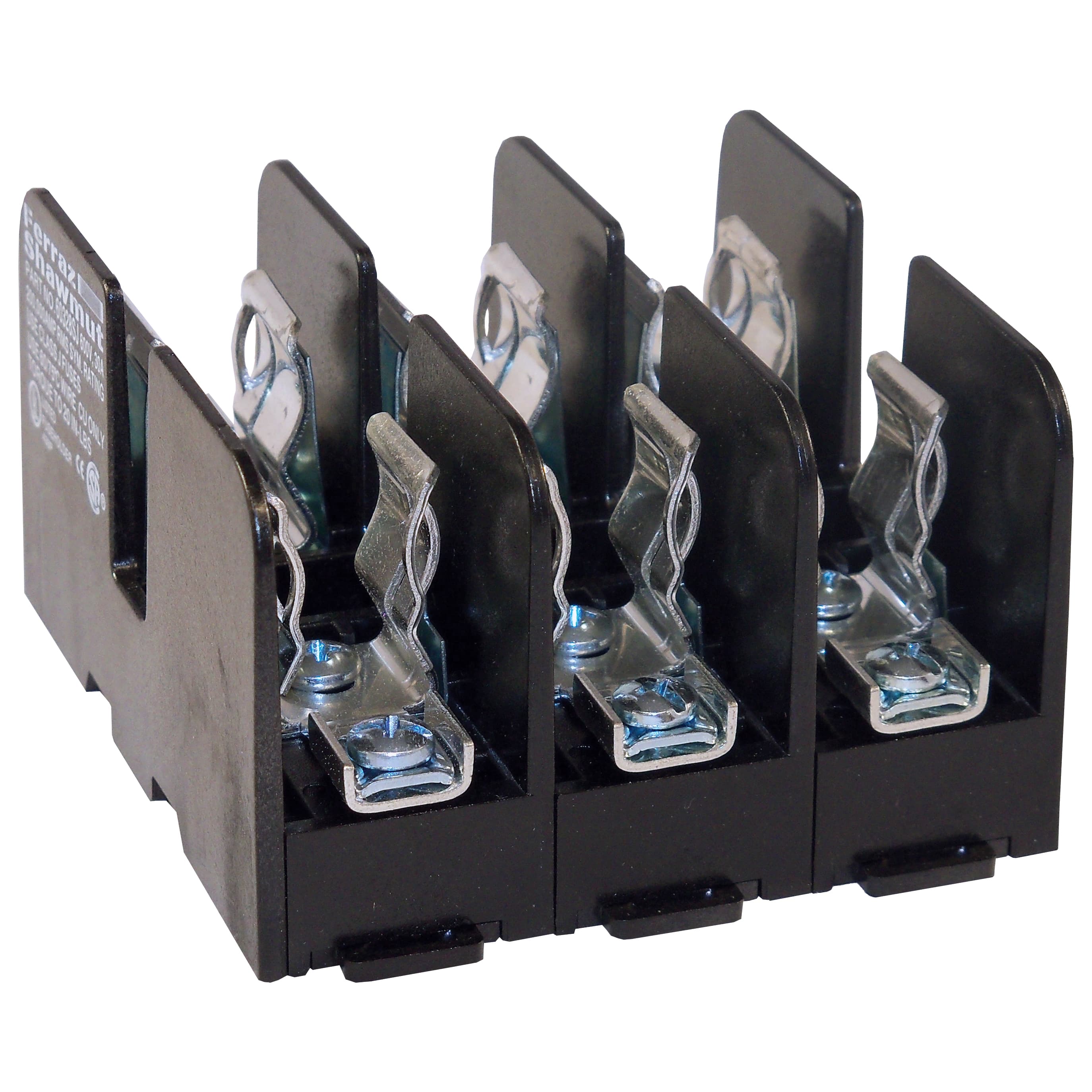 Mersen 60328SJ 60328SJ Mersen - Fuse Block 600VAC 600VDC Class J 30A 3-Pole Pressure Plate with Reinforced Clip Mersen 60328SJ 60328SJ Mersen - Fuse Block 600VAC 600VDC Class J 30A 3-Pole Pressure Plate with Reinforced Clip