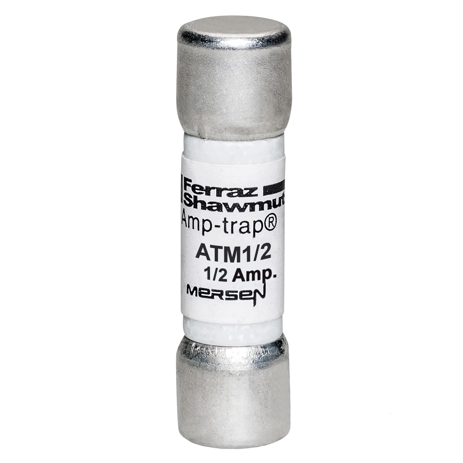 Mersen ATM1/2 ATM1/2 Mersen - Fuse ATM - Midget - Fast-Acting 600VAC 600VDC 0.5A Ferrule Amp-Trap® Mersen ATM1/2 ATM1/2 Mersen - Fuse ATM - Midget - Fast-Acting 600VAC 600VDC 0.5A Ferrule Amp-Trap®