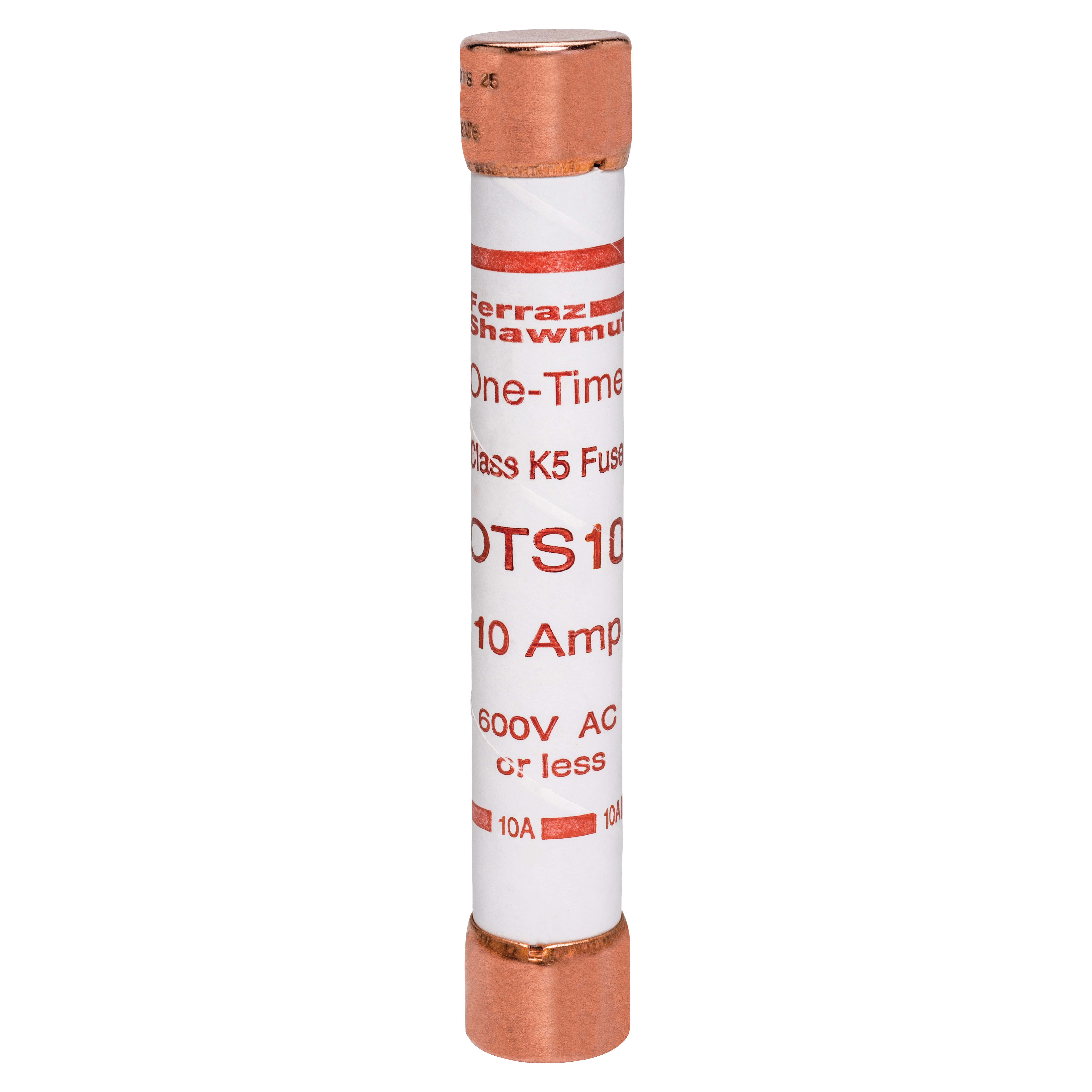 Mersen OTS10 OTS10 Mersen - Fuse OTS - Class K5 - Fast-Acting 600VAC 300VDC 10A Ferrule Amp-Trap® Mersen OTS10 OTS10 Mersen - Fuse OTS - Class K5 - Fast-Acting 600VAC 300VDC 10A Ferrule Amp-Trap®