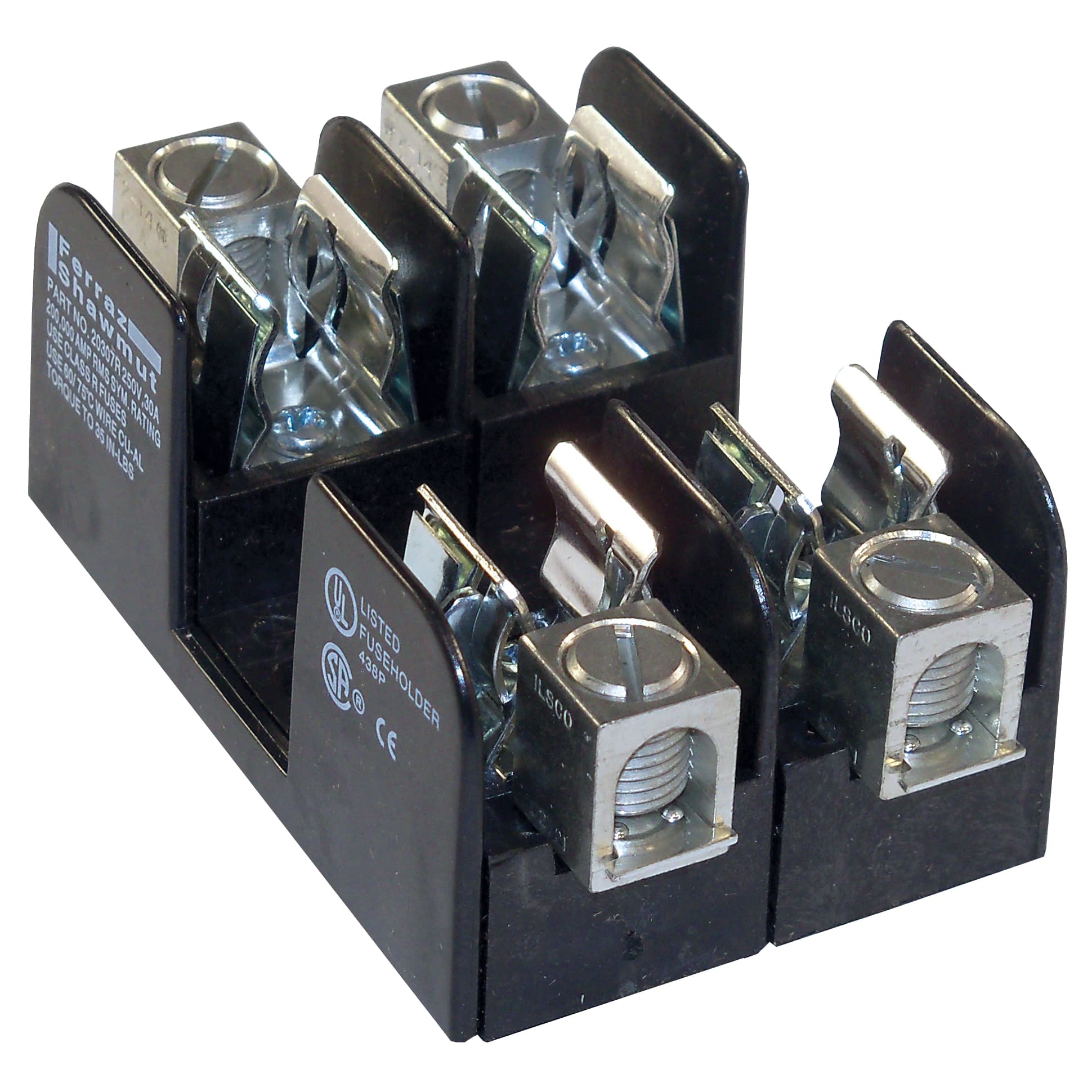 Mersen 20307R 20307R Mersen - Fuse Block 250VAC 250VDC Class R 30A 2-Pole Box with Reinforced Clip Mersen 20307R 20307R Mersen - Fuse Block 250VAC 250VDC Class R 30A 2-Pole Box with Reinforced Clip