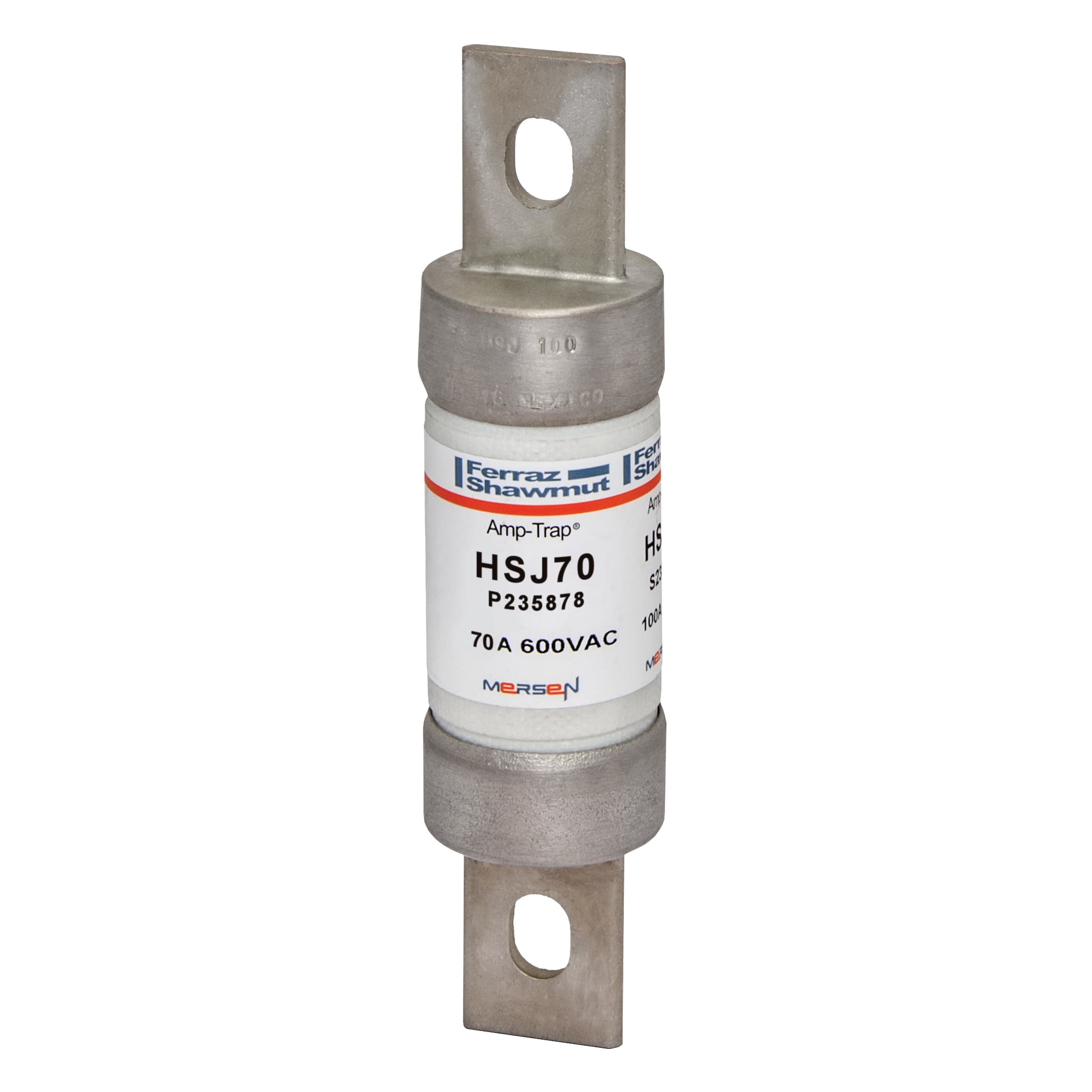 Mersen HSJ70 HSJ70 Mersen - Fuse HSJ - Class J - High-Speed 600VAC 500VDC 70A Blade Amp-Trap® Mersen HSJ70 HSJ70 Mersen - Fuse HSJ - Class J - High-Speed 600VAC 500VDC 70A Blade Amp-Trap®